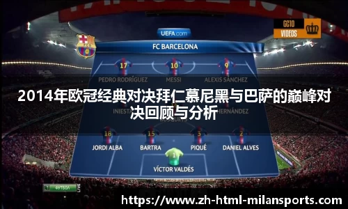 2014年欧冠经典对决拜仁慕尼黑与巴萨的巅峰对决回顾与分析